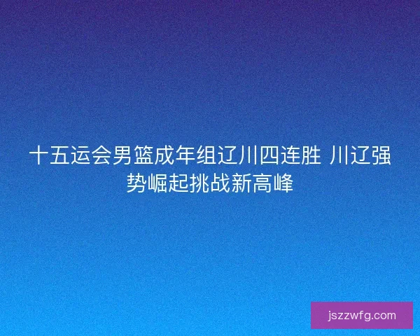 十五运会男篮成年组辽川四连胜 川辽强势崛起挑战新高峰